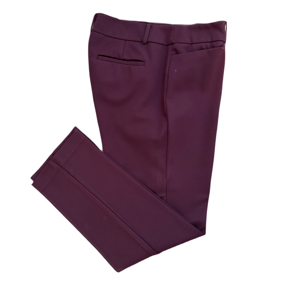 Ann Taylor Factory Burgundy Straight Leg Pants